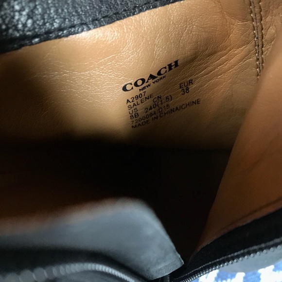 SOLD Coach Salene Ankle Boots (ladies 8) - Picture 7 of 7